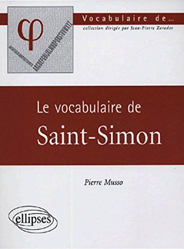 Le  vocabulaire de Saint-Simon
