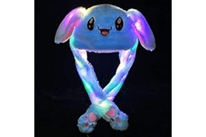 ZCINT Bunny Hats - Funny Plush Bunny Ears Moving Jumping Rabbit Hats for Christmas Party Cosplay