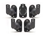 5 Pack of Black Speaker Wall Mount Brackets for Bose, Sony, Panasonic, Samsung and More