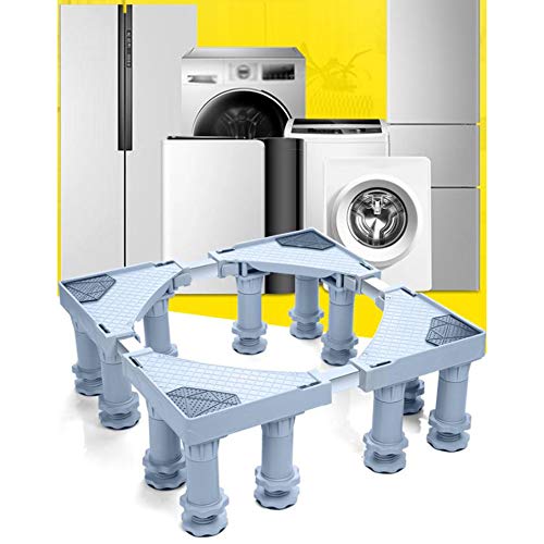 Trolley Washing Machine, Adjustable Appliance Base for Tumble Dryers Refrigerator,12(Fixed-Foot) 17-20cm