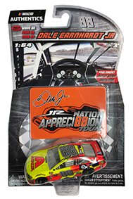 NASCAR Authentics Dale Earnhardt Jr. #88 Diecast Car 1/64 Scale - 2017 Wave 88 - Dale Earnhardt Jr. 2017 Axalta/Fix Auto with Appreci88ion Sonoma Magnet - Collectible