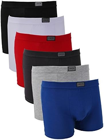 Classic Men Underwear Boxer Briefs Cotton Stretch Sports Short Trunk 6 Pack