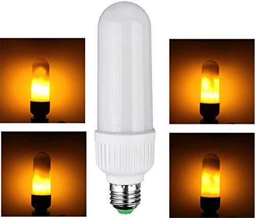 RANPO LED Flickering Flame Effect Light Bulb Lamp , E26 5W 1800K Simulation True Fire Flash , Flameless Lights Bulbs Lamps 99 pcs 2835 SMD Decorative Flaming Lighting for Bar Festival Decoration 110V
