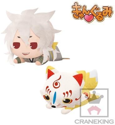 Touken Ranbu Online Kogitunemaru hug plush doll dakishime kyungurumi &amp; Konnosuke Stuffed Toys - 2 pack set