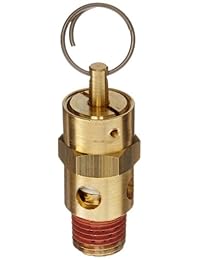 Series ASME ST dispositivos de control. Válvula de seguridad de bronce, aprobada por la asociación americana de ingenieros mecánicos [ASME], soporta presión de hasta 150 libras por pulgada cuadrada, macho, de medida nacional de cañerías [NPT] de 1 4 pulga