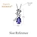 NEEMODA Necklace for Women Crystal Pendant Jewelry Gifts for Her Rose Flower
