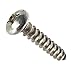 #8 x 2 Pan Head Sheet Metal Screws, Full Thread, Phillips Drive, Stainless Steel 18-8, Bright Finish, Self-Tapping, Quantity 50 Pieces by Fastenere