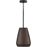 Capital Lighting 354213UR Della Handcrafted Terracotta Pendant Ceiling Light, 1-Light 100 Watt, 13" H x 10" W, Painted Umber 