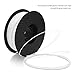 3D Printer Filament, Meterk 1.75mm PLA Filament Refills 1kg/Roll 2.2LBS 1kg Spool for MakerBot ANET RepRap 3D Printer (White)