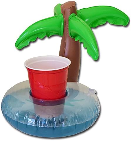 4-Pack : Inflatable Coconut Tree Drink Holder