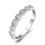 JewelryPalace Classic Round Cubic Zirconia Wedding Promise Ring 925 Sterling Silver Size 9