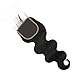 Usheen Hair Body Wave Closure Brazilian Virgin Hair Body Wave Hair Closure Human Hair Pre Plucked Closure Hand Tied Swiss 4x4 Closure with Baby Hair 8 Inch Free Part Can Be Dyed and Bleached