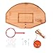 Tiki Toss Basketball and Hoop Swing Game Free Toss- Be The First to Swing A Basket 100% Bamboo Party Game (All Parts Included)