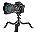 DOKRO iPhone Tripod Flexible with Wrappable Legs, Quick Release Plate (Universal Clip and Bluetooth Wireless Remote Included) for iPhone, Camera, DSLR, GoPro (Black)