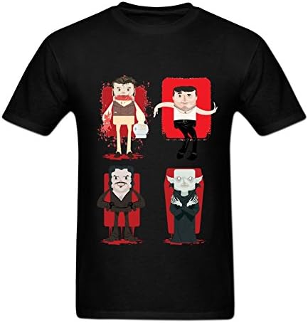 Amoyeah Men's What We Do in the Shadows Printed T Shirts Cotton Graphic Tees