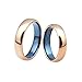 AWEI Comfort Fit Domed Tungsten Carbide Ring Classic Wedding Band Engagement Ring, Gold/Rose Gold/Silver, 5-8mm, Size 5-15