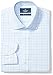 Amazon Brand - BUTTONED DOWN Men's Slim Fit Spread-Collar Pattern Non-Iron Dress Shirt Without Pocket
