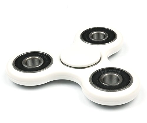Tom's Fidgets Omega Tri-Spinner Fidget Toy, White