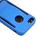 iPhone SE Case, iPhone 5S Case, iPhone 5 Case, CellJoy [Slim Clip] (Blue) Protective Hybrid Armor TPU Phone Cover Skin with Belt Clip/Credit Card/Money Clip