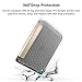 iPad Pro 10.5 Case with Pencil Holder, Swees Slim Full Body Protective Smart Cover Leather Case Rugged Shockproof with Stand Built-in Apple Pencil Holder for iPad Pro 10.5 inch, Gold