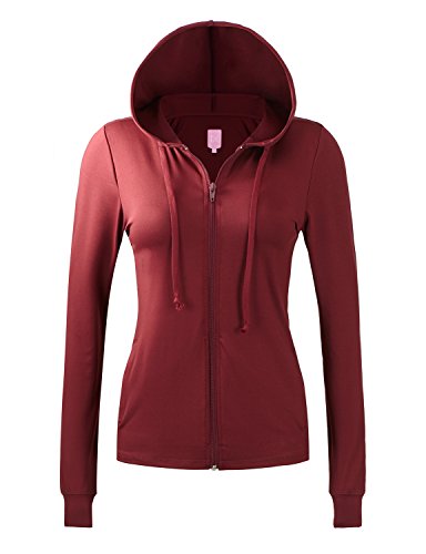 Regna X NO Bother Womens Lightweight Performance Full Zip up Hoodie Jacket
