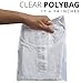 Clear Poly Bags with Suffocation Warning - Choose 6x9, 8x10, 9x12, 11x14, 14x20 or 20x24 (11x14 Strong Glue)