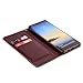 Galaxy Note 8 Case, Galaxy Note 8 Flip Case, Crosspace Galaxy Note 8 Wallet Case [Ultra Slim] PU Leather Magnetic Folio Book Stand Protective Cover with Card Slots for Samsung Galaxy Note 8 Coffee