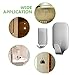 16 PCS Wall Hooks Hangers by Amoner, Heavy Duty Wall Hooks Stainless Steel Waterproof Hanger for Bathroom Kitchen Wardrobe Bedroom and Cabinets