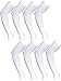 Boao 8 Pairs Unisex Arm Sleeves UV Sun Protection Cooling Sleeves for Driving Jogging Golfing Riding Outdoor Activities (White)