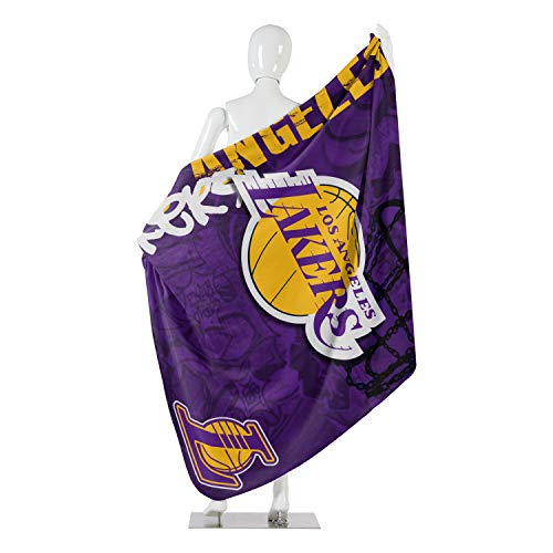 image for Northwest NBA Los Angeles Lakers Unisex-Adult Fleece Throw Blanket, 50