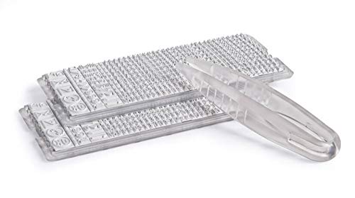 COLOP 114739 Type Set TS 35, Font Height: 3.5 mm, 320 Characters, 10 x 4.5 cm, Transparent Grey
