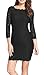 Berydress Women's V Back Full Zipper Plus Size Black Lace Dress Wedding Party Dress (14, Black)