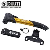 Mini Bike Pump, Hengzhi Portable Cycle Frame Pump, Mountain, Road, Hybrid & BMX Bike Tire Pump, Extra-Light weight Mini Bicycle Hand Pump