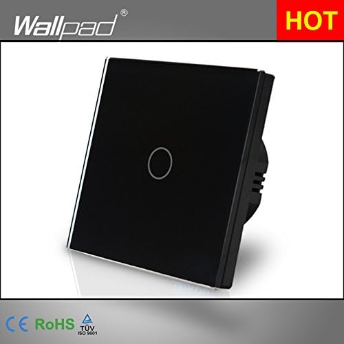 |Switches|Manufacturer Wallpad EU Standard 1 Gang 2 Way 3 Way Control White Wall Light Touch Screen Switch Glass Panel,|by AZUDAN|