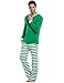 Avidlove Women Men Christmas Pajamas Long Sleeve and Stripe Bottoms Cotton PJ Set