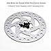Flycoo2 Brake Disc Rotor Pad for Xiaomi M365 Pro Electric Scooter Replacement Parts with 5 mounting Holes 120mm/4.7inch Diameter Stainless Steelthumb 1