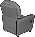 Relaxzen USB Charging Contemporary Kids Recliner with Cupholder, Gray