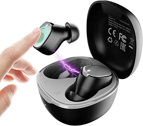 Desmond Wireless Earbuds,Bluetooth Earbuds,Deep bass in-Ear Mini Headphones,Wireless Bluetooth Headset with Wireless Charging Box,Waterproof Sports earplugs for iPhone Android airbuds (T3)