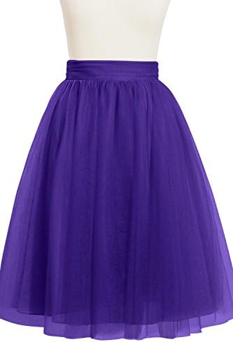 MittyDresses Women' Short Sheer Mesh Tulle Overlay Skirt Size 26W US Regency