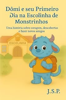 Livro Dômi e seu Primeiro Dia na Escolinha de Monstrinhos: Uma história sobre coragem, descobertas e fazer novos amigos (Dômi, o monstrinho Livro 1)