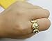 SENFAI 10K Gold Plated Triple Moon Goddess Symbol Retro Style Gift Ring Sizes 7-12 (Gold Plated, 8)