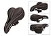 4UGoods Comfortable Bike Seat Standard Anatomic Soft Padded Relief MTB Bicycle Saddles (Black)