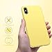 OTOFLY Xs Max Case,Ultra Slim Fit Case Liquid Silicone Gel Cover with Full Body Protection Anti-Scratch Shockproof Case, [Upgraded Version] (Yellow)