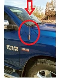 Trunknets Inc 6 3 4 "Antena MAST para Dodge RAM 1500 2009 2010 2011 2012 2013 2013 2015 2016 2016 2017 2018