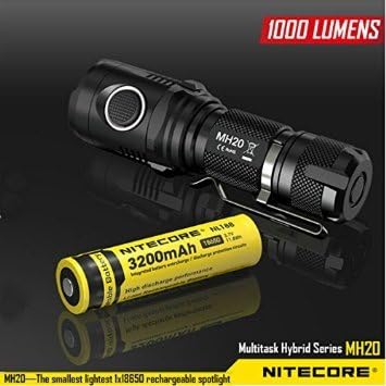 Nitecore MH20 CREE XM-L2 U2 1000LM USB Smallest LED Flashlight 18650