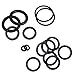Yakamoz 222-Pieces 17-Sizes SAE Imperial Universal Rubber O-Ring Sealing Washer Assortment Kit for Plumbing, Automotive, General Repair, Hydraulic Tool Set