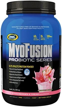 Gaspari Nutrition Myofusion Probiotic Series, Strawberry, 2 Pounds