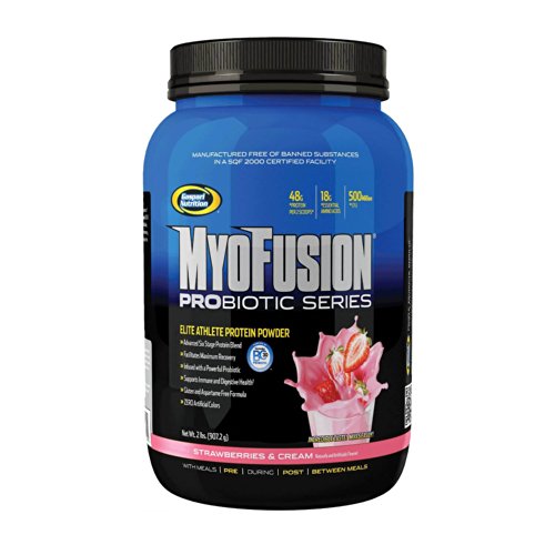 Gaspari Nutrition Myofusion Probiotic Series, Strawberry, 2 Pounds