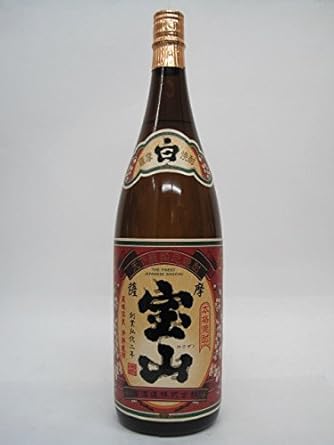Amazon Co Jp 西酒造 薩摩宝山 白 芋焼酎 25度 1800ml 食品 飲料 お酒