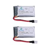 Holy Stone 2 PCS of 3.7V 350mAh Li-Po Battery HS170 Hubsan X4 H107L RC Quadcopter